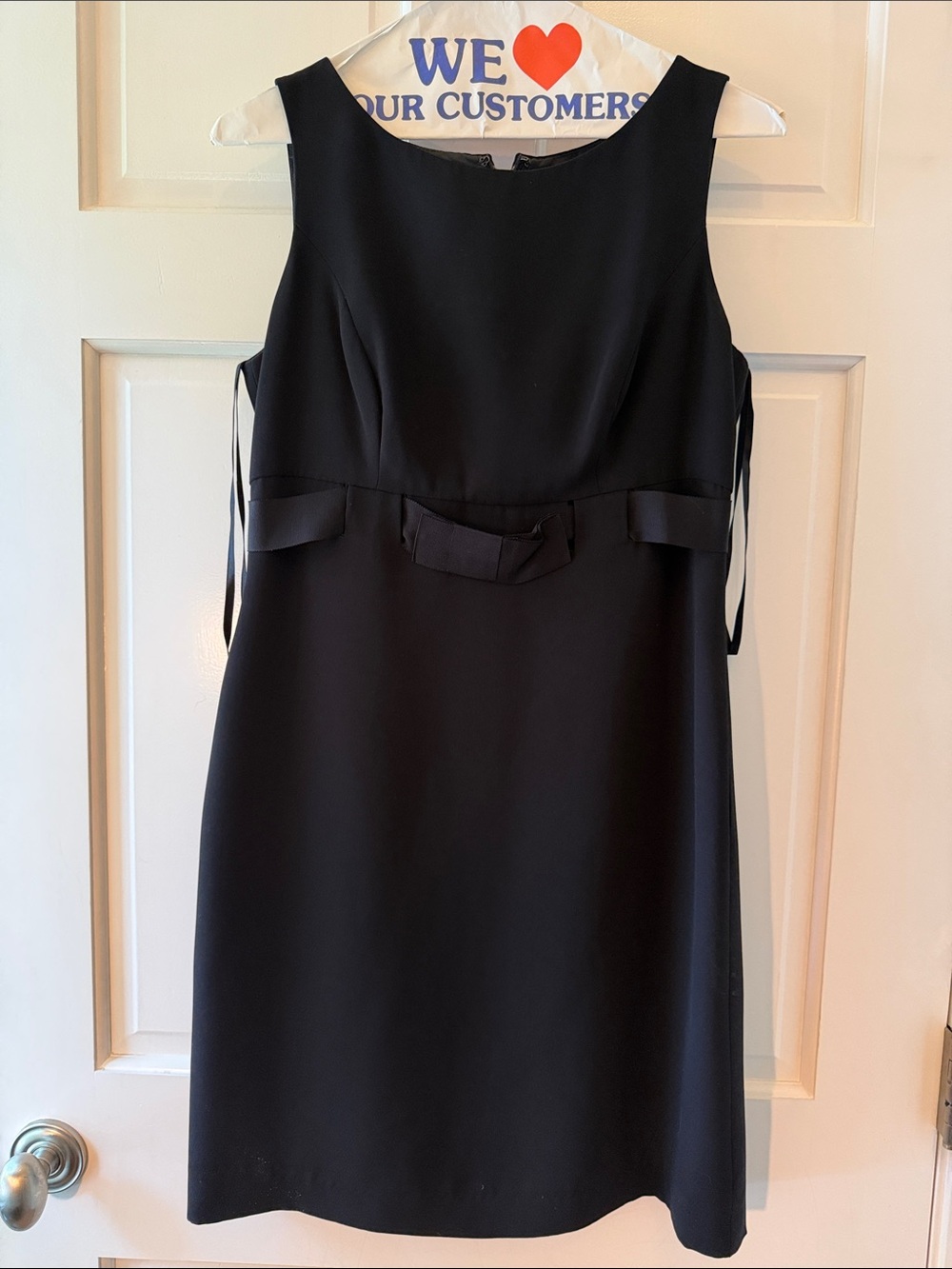 Evan Picone Black Sleeveless Midi Sheath Dress
